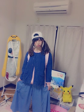 「merry jenny（メリージェニー）のアイテム（デニムジャケット）」を使った、りなぽよ(｡･ω･｡)さん（レディース・150cm）の春コーディネート