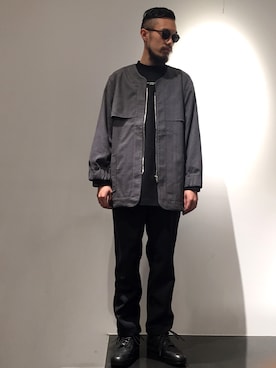 「Sans limite（サンリミット）のアイテム」を使った、河内 啓幸 さん（メンズ・174cm）の秋コーディネート