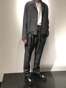 「rosa mosa（ロサモサ）のアイテム」を使った、河内 啓幸 さん（メンズ・174cm）の秋コーディネート