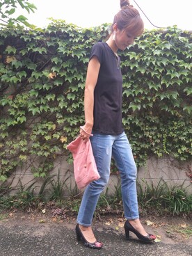 「ras（ラス）のアイテム（シューズ）」を使った、honey.さん（レディース・168cm）の夏コーディネート