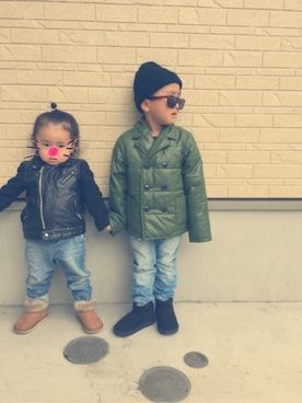 「HAKKA（ハッカ）のアイテム」を使った、Ikue.uさん（キッズ・110cm）の秋コーディネート