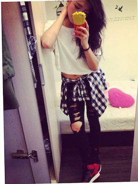 連伊伶さん(レディース・169cm)の夏コーディネート