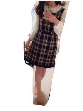 「ツイードワンピース」｜「アイテム（その他）」を使った、Saさん（レディース・156cm）の春コーディネート