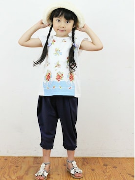hakka kidsさん（キッズ・116cm）の夏コーディネート
