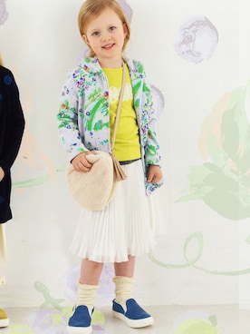 「アイテム（パーカー）」を使った、hakka kidsさん（キッズ・110cm）の秋コーディネート