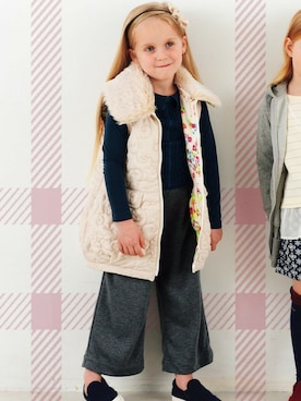 「アイテム（ベスト）」を使った、hakka kidsさん（キッズ・110cm）の冬コーディネート