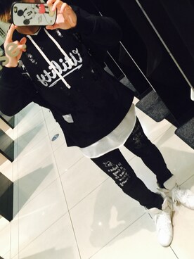 「Utility（ユーティリティー）のアイテム（トップス）」を使った、とーやまさんさん（メンズ・168cm）の冬コーディネート