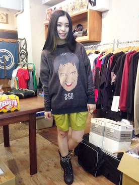 「Jeffrey Campbell（ジェフリーキャンベル）のアイテム（その他シューズ）」を使った、KAEさん（レディース・152cm）の秋コーディネート