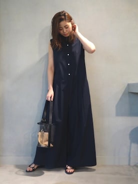 「reefur」｜「アイテム（つなぎ/オールインワン）」を使った、ASAMI KATOさん（レディース・164cm）の冬コーディネート