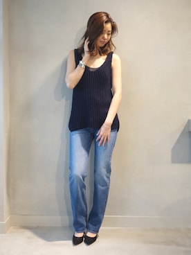 「reefur」｜「アイテム（アクセサリー）」を使った、ASAMI KATOさん（レディース・164cm）の冬コーディネート