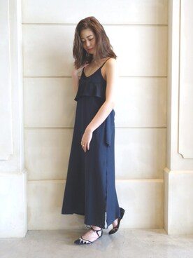 「reefur」｜「アイテム（ワンピース/ドレス）」を使った、ASAMI KATOさん（レディース・164cm）の春コーディネート
