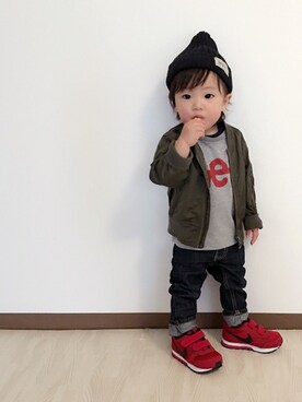 あおむしさん（キッズ・70cm）の春コーディネート