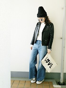 「70's」｜「アイテム（その他）」を使った、コマさんさん（レディース・154cm）の冬コーディネート