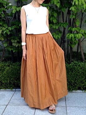 「Chez toi（シェトワ）のアイテム（アクセサリー）」を使った、aya_muto610さん（レディース・164cm）の夏コーディネート