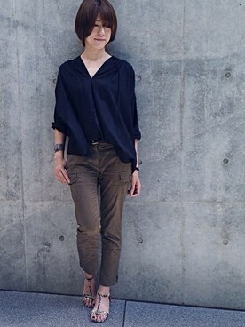 「Chez toi（シェトワ）のアイテム（アクセサリー）」を使った、aya_muto610さん（レディース・164cm）の夏コーディネート