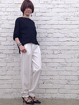 「Chez toi（シェトワ）のアイテム（アクセサリー）」を使った、aya_muto610さん（レディース・164cm）の秋コーディネート