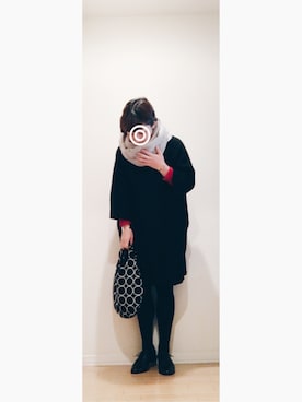 「nitca（ニトカ）のアイテム（その他アウター）」を使った、yucaさん（レディース・157cm）の冬コーディネート