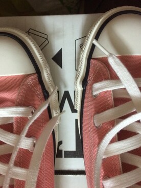 「CONVERSE（コンバース）の[日本製] converse コンバース CANVAS ALL STAR J HI キャンバス オールスター J ハイ 15SS PINK（スニーカー、ピンク系）」を使った、canaさん（レディース）の冬コーディネート