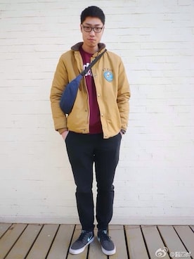 骚四郎さん（メンズ・187cm）の春コーディネート