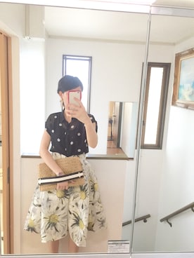 「マーガレット」｜「アイテム（バッグ）」を使った、さわさん（レディース・170cm）の夏コーディネート