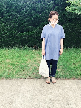 「Scye（サイ）のアイテム（パンツ）」を使った、YKP.さん（レディース・153cm）の夏コーディネート