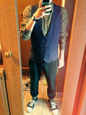 sakk!yさん（メンズ・166cm）の春コーディネート