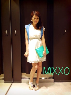 「MIXXO（ミッソ）のアイテム（ワンピース/ドレス）」を使った、MIXXO_natsuさん（レディース・160cm）の春コーディネート