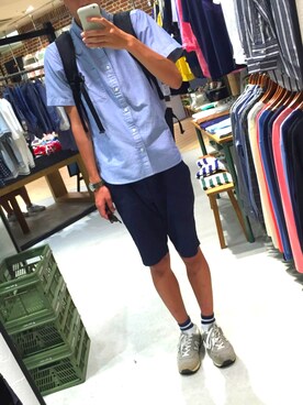 「SHIPS（シップス）のアイテム（アナログ腕時計）」を使った、Yu-toさん（メンズ・178cm）の夏コーディネート