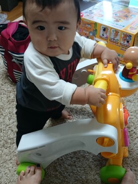 「西松屋（ニシマツヤ）のアイテム（Tシャツ/カットソー、ブラック系）」を使った、AI♡AKIRAさん（レディース・158cm）の秋コーディネート