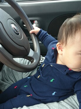 「RALPH LAUREN（ラルフ ローレン）のアイテム（ポロシャツ、ブルー系）」を使った、AI♡AKIRAさん（レディース・158cm）の秋コーディネート