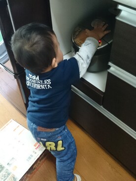 「xgsのアイテム（その他パンツ、ブルー系）」を使った、AI♡AKIRAさん（レディース・158cm）の秋コーディネート