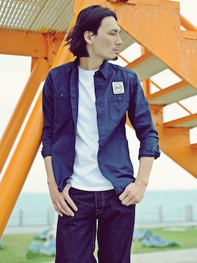 「#shirt」｜UGさん（メンズ・179cm）の秋コーディネート