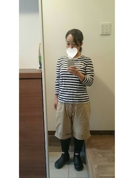 「MASTER&Co（マスターアンドコー）のアイテム（パンツ）」を使った、さだきちさん（レディース・145cm）の秋コーディネート
