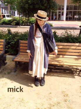 「inmercanto（インメルカート）のアイテム」を使った、micktenさん（レディース・158cm）の春コーディネート