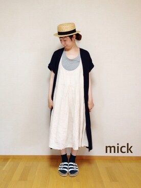 「inmercanto（インメルカート）のアイテム」を使った、micktenさん（レディース・158cm）の夏コーディネート