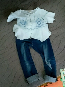 「minimum minimum（ミニマムミニマム）のアイテム（トップス）」を使った、もちめりさん（レディース・153cm）の春コーディネート