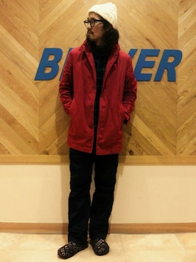 粕谷さん（メンズ・180cm）の秋コーディネート