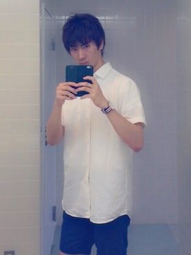 「MK MICHEL KLEIN（エムケーミッシェルクラン）のアイテム（その他パンツ）」を使った、くがけんさん（メンズ・178cm）の夏コーディネート