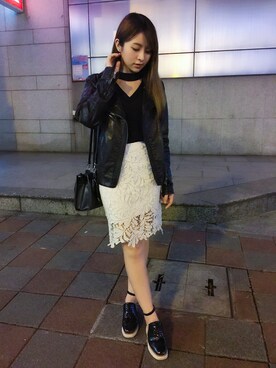 「PULL&BEAR（プルアンドベア）のアイテム（フォーマルスーツ/小物）」を使った、sherryさん（レディース・161cm）の春コーディネート