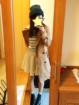 「MOUSSY（マウジー）のアイテム（ニット/セーター、ホワイト系）」を使った、sssssさん（レディース・163cm）の春コーディネート
