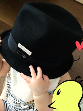 「おもちゃ」｜「アイテム（帽子）」を使った、♡ちょこたろう♡さん（キッズ・80cm）の秋コーディネート