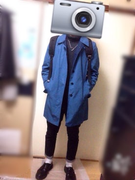 「idealism sound（イデアリズムサウンド）のアイテム」を使った、シンゴさん（メンズ・166cm）の冬コーディネート