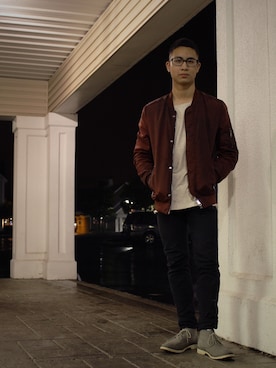 「アイテム（ブーツ、シルバー系）」を使った、Paulo Paradoxさん（メンズ・173cm）の秋コーディネート