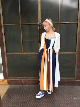 「Marjorie（マージョリー）のアイテム（つなぎ/オールインワン）」を使った、Irisさん（レディース・158cm）の春コーディネート