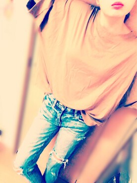 「アイテム（その他トップス、ブラウン系）」を使った、ゆうりさん（レディース・158cm）の秋コーディネート