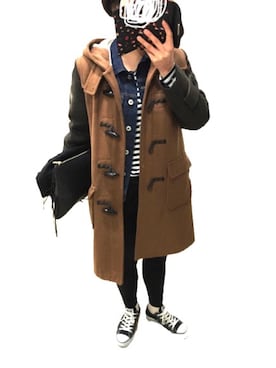 「I am I （アイアムアイ）のアイテム（ジャケット/アウター）」を使った、k o t oさん（レディース・156cm）の冬コーディネート