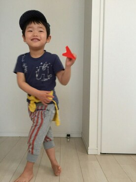 「PUAL CE CIN（ピュアルセシン）のアイテム」を使った、おむすびさん（キッズ・100cm）の春コーディネート
