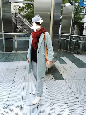 「Paul Smith（ポールスミス）のアイテム（ダウンジャケット/コート）」を使った、nariさん（レディース・167cm）の冬コーディネート