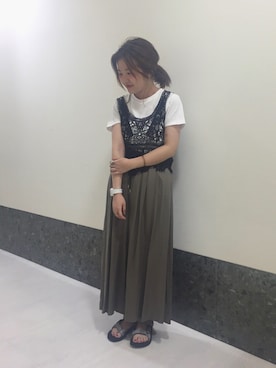 「スカンツ」｜まるこさん（レディース・150cm）の夏コーディネート