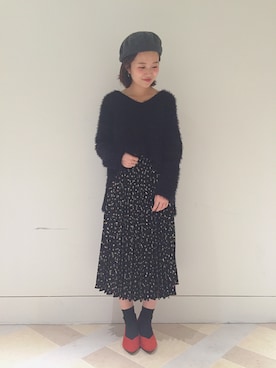 「アイテム（帽子）」を使った、まるこさん（レディース・150cm・20代）の秋コーディネート